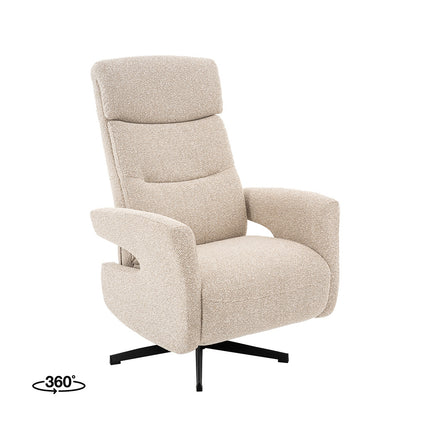 LABEL51 Fauteuil Tampere - Naturel - Royal Boucle - 2-Motorig