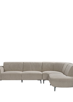 LABEL51 Hoekbank Mauro - Mushroom - Royal Boucle - Rechts Voorstaand