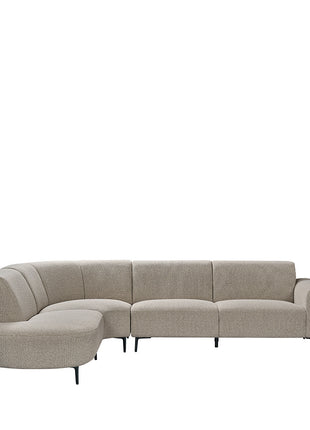 LABEL51 Fauteuil Mauro - Mushroom - Royal Boucle - Links Voorstaand