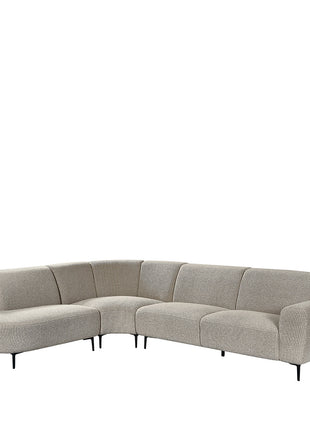 LABEL51 Fauteuil Mauro - Mushroom - Royal Boucle - Links Voorstaand
