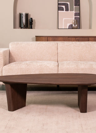 LABEL51 Salontafel Wow - Espresso - Mangohout - 135 cm