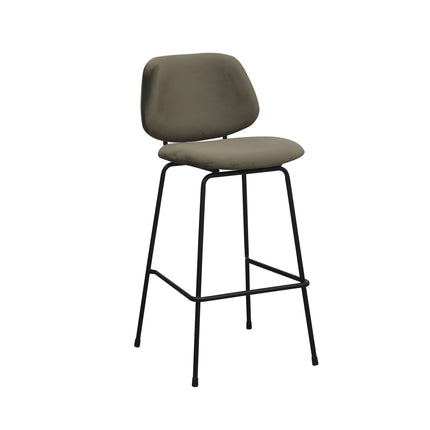 LABEL51 Barkruk Bello - Hunter - Fluweel - Hoog