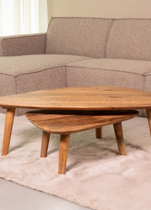 LABEL51 Salontafel Gregg - Naturel - Mangohout - 110 cm