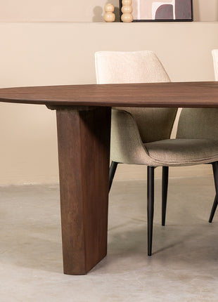 LABEL51 Eetkamertafel Wow - Espresso - Mangohout - 300 cm