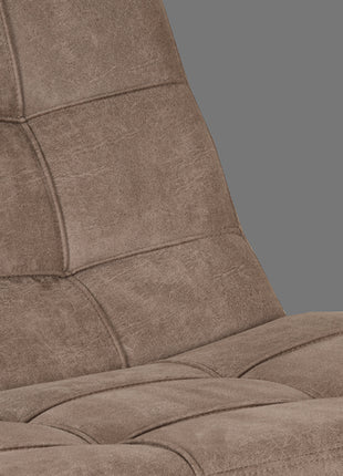 Fauteuil Alvar - Taupe - Micro Suede