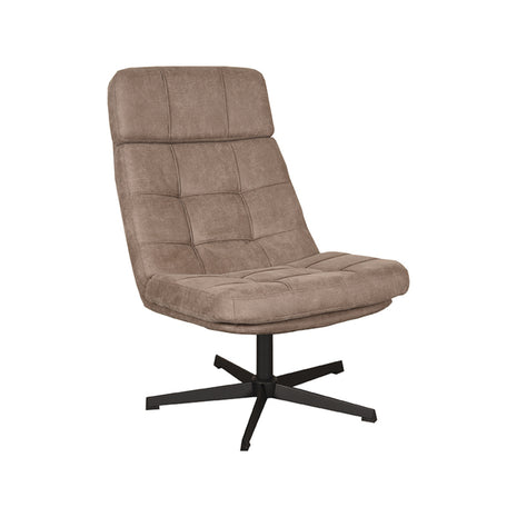 Fauteuil Alvar - Taupe - Micro Suede