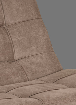 LABEL51 Fauteuil Alvar - Taupe - Boucle - Incl. Hocker