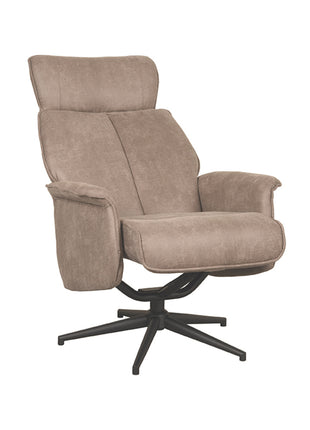 LABEL51 Fauteuil Verdal - Taupe - Micro Suede