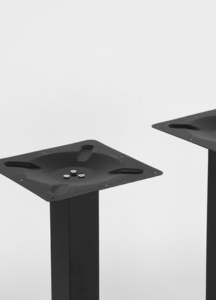 Eetkamertafel Tafelpoot Dubbel - Zwart - Metaal - Dubbel - 71 cm