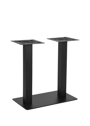 Eetkamertafel Tafelpoot Dubbel - Zwart - Metaal - Dubbel - 71 cm