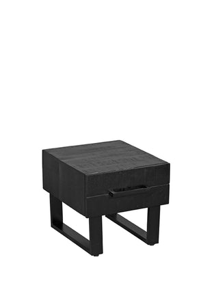 LABEL51 Salontafel Santos - Zwart - Mangohout - 50 cm