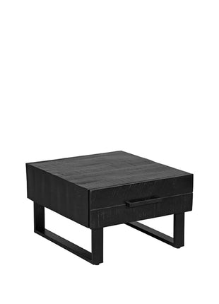 Salontafel Santos - Zwart - Mangohout - 70 cm