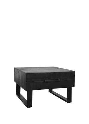 Salontafel Santos - Zwart - Mangohout - 70 cm