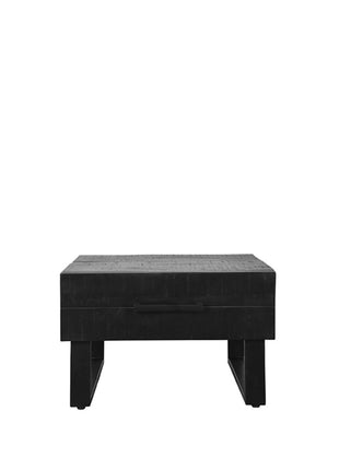 Salontafel Santos - Zwart - Mangohout - 70 cm