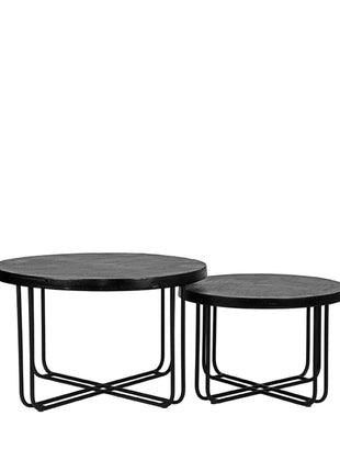Salontafel Set Brute - Zwart - Metaal