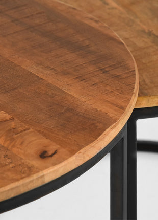 Salontafel Set Double - Rough - Mangohout
