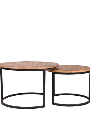 Salontafel Set Double - Rough - Mangohout