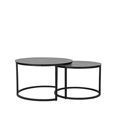 Salontafel Grand - Antiek ash - Metaal - 75 cm