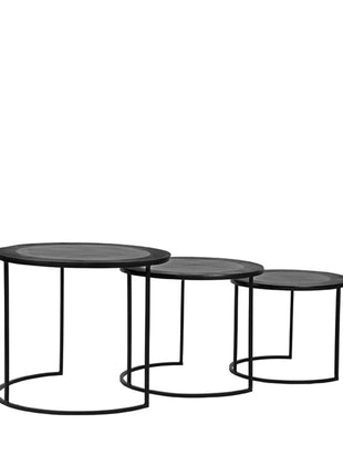 Salontafel Set Tres - Zwart - Metaal