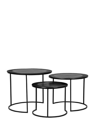 Salontafel Set Tres - Zwart - Metaal
