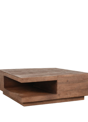 Salontafel Square - Espresso - Mangohout