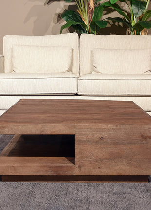 Salontafel Square - Espresso - Mangohout