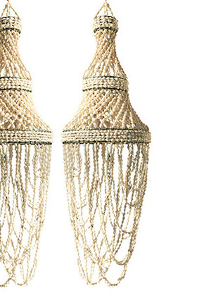 Hanglamp schelpen  25 x 70 cm