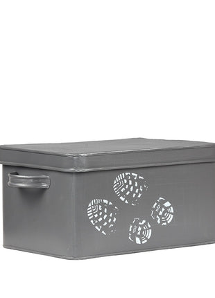 Schoenpoets Opbergkist - Grijs - Metaal