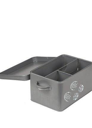 Schoenpoets Opbergkist - Grijs - Metaal