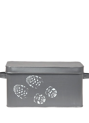 Schoenpoets Opbergkist - Grijs - Metaal