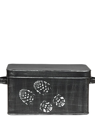 Schoenpoets opbergkist - Zwart - Metaal