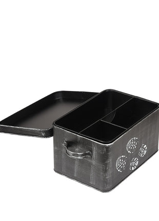 Schoenpoets opbergkist - Zwart - Metaal