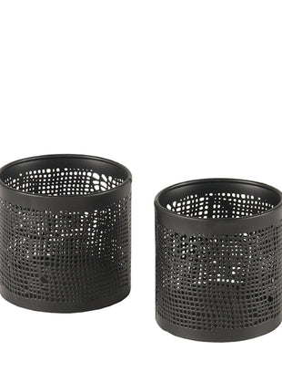 Kaarsenhouders - Zwart - Metaal - M