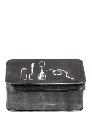 LABEL51 Make-Up opbergkist - Zwart - Metaal