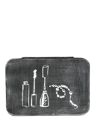 LABEL51 Make-Up opbergkist - Zwart - Metaal