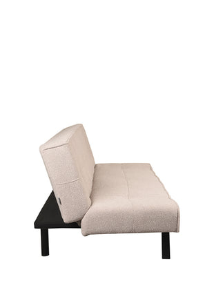 LABEL51 Slaapbank King - Naturel - Boucle - King | Zwarte Poot
