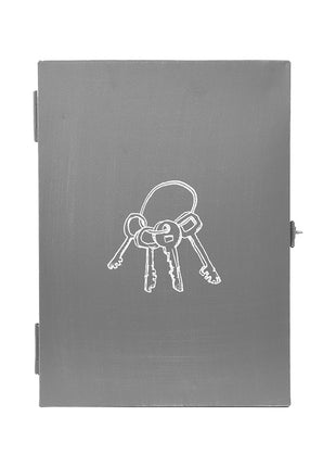 LABEL51 Wanddecoratie Sleutelkastje - Antiek grijs - Metaal