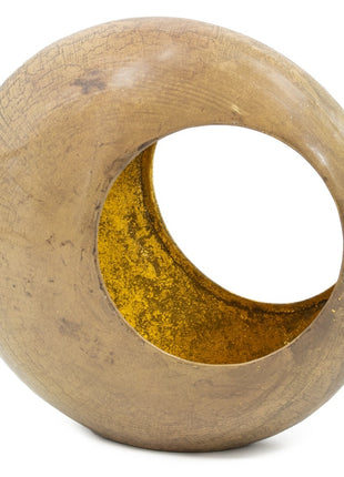 Standing egg windlicht peach
