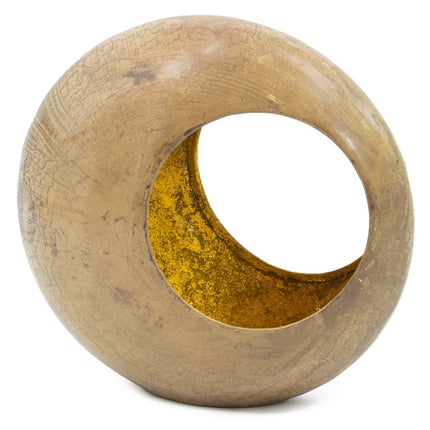 Standing egg windlicht peach