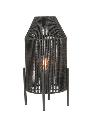 Tafellamp Ibiza - Zwart - Jute