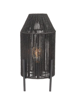 Tafellamp Ibiza - Zwart - Jute