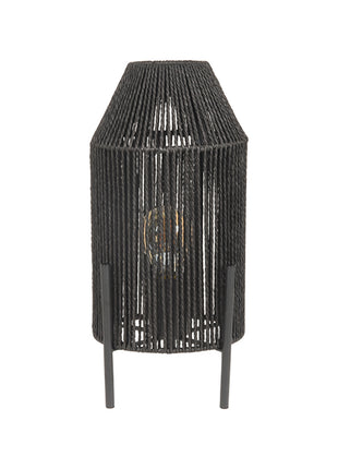 Tafellamp Ibiza - Zwart - Jute
