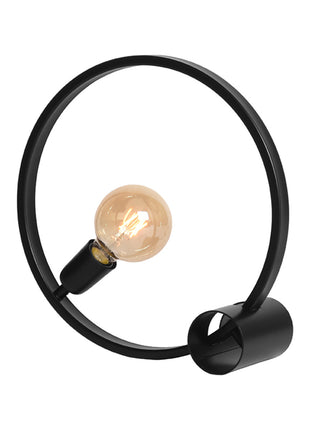 Tafellamp Ring - Zwart - Metaal