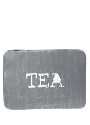 Theedoos - Grijs - Metaal