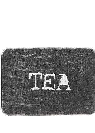 Theedoos - Zwart - Metaal