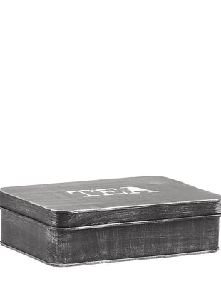 Theedoos - Zwart - Metaal