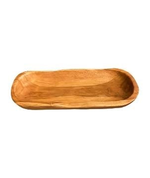 Tray bowl teak 47x20cm(80488)
