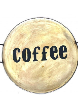 Iron tray coffee