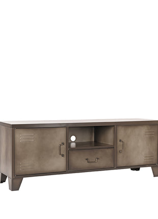 Tv-meubel Fence - Grijs - Metaal