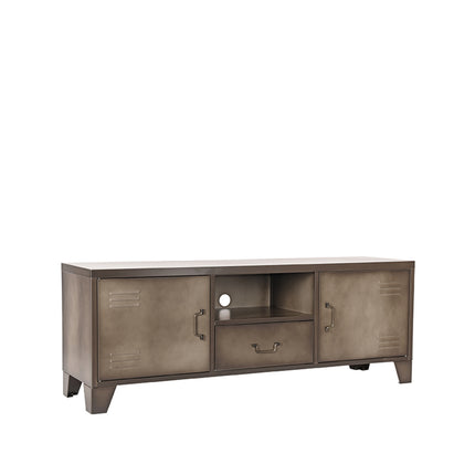 Tv-meubel Fence - Grijs - Metaal